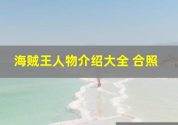 海贼王人物介绍大全 合照